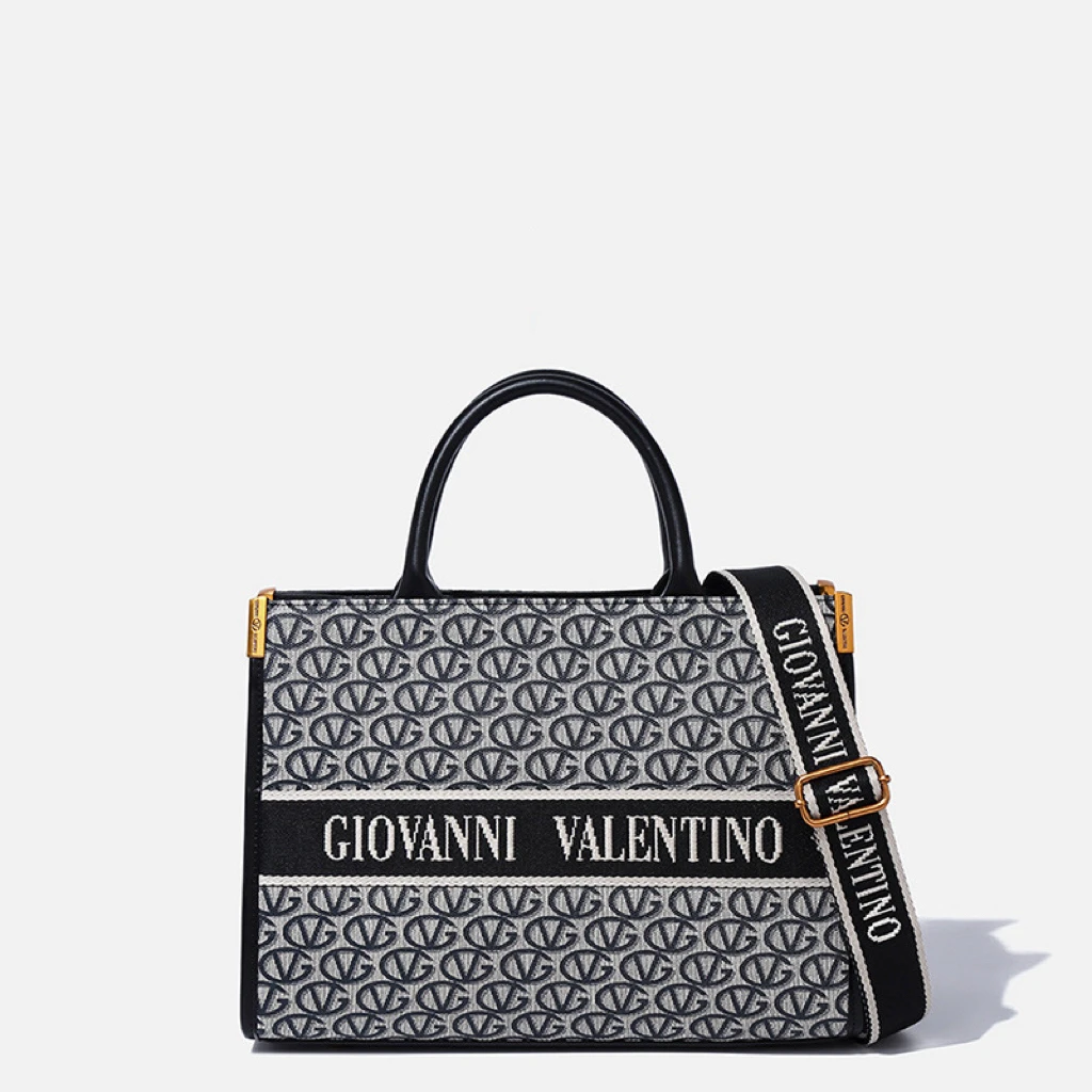 2025通勤新款女包老花托特包刺绣提花手提托特女包百搭