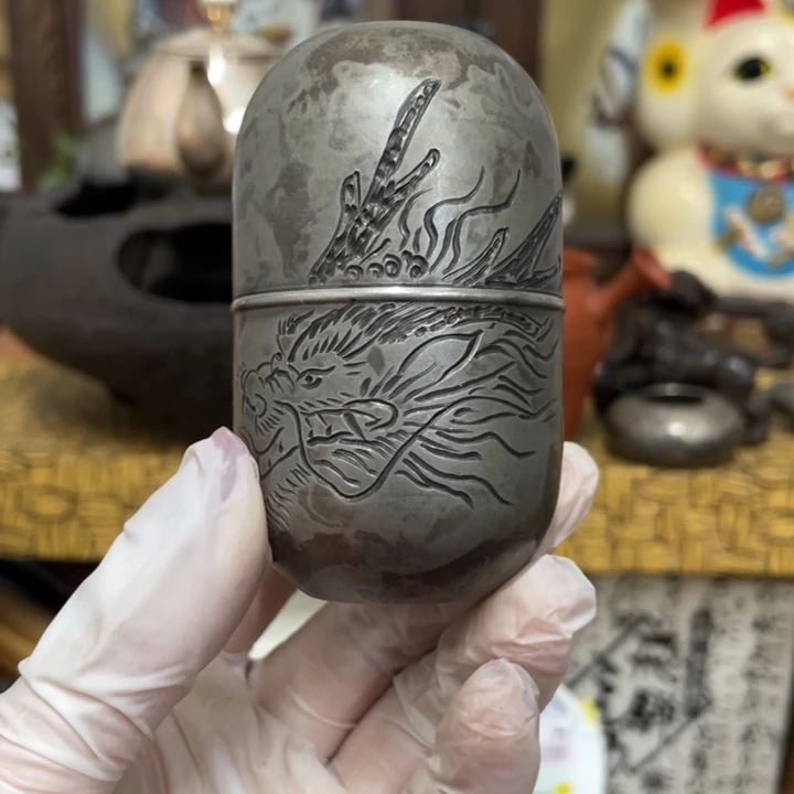 锡中古艺术品摆件