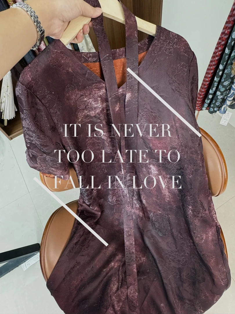 1122流金岁月裙高端领透气夏季妈妈装连衣裙