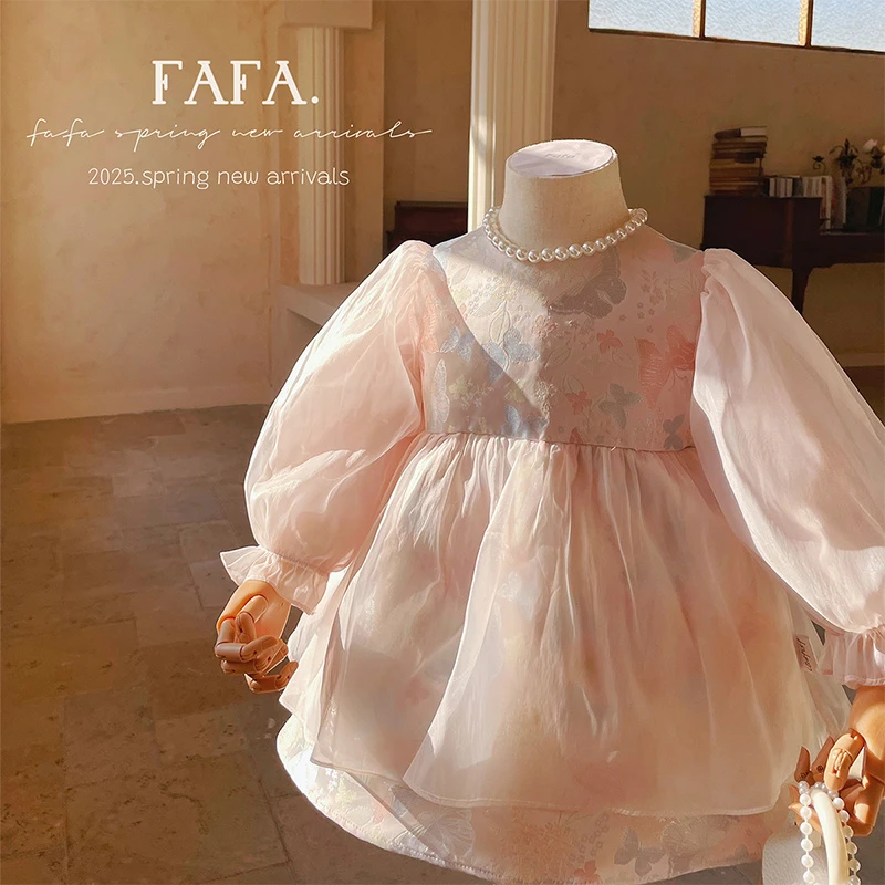 【FAFA】CQ259259春季新款女童连衣裙90-140裙子