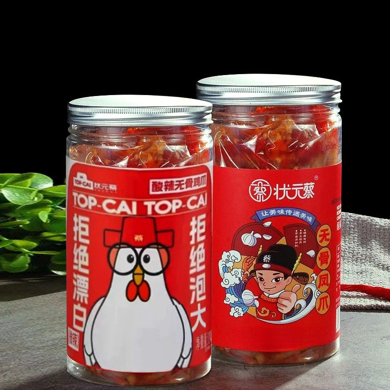 正品状元蔡酸辣无骨鸡爪酸甜辣味小吃罕见休闲馋嘴小零食现做现发