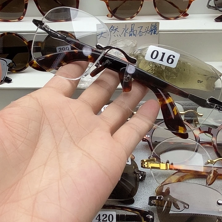 无框款方式石头镜