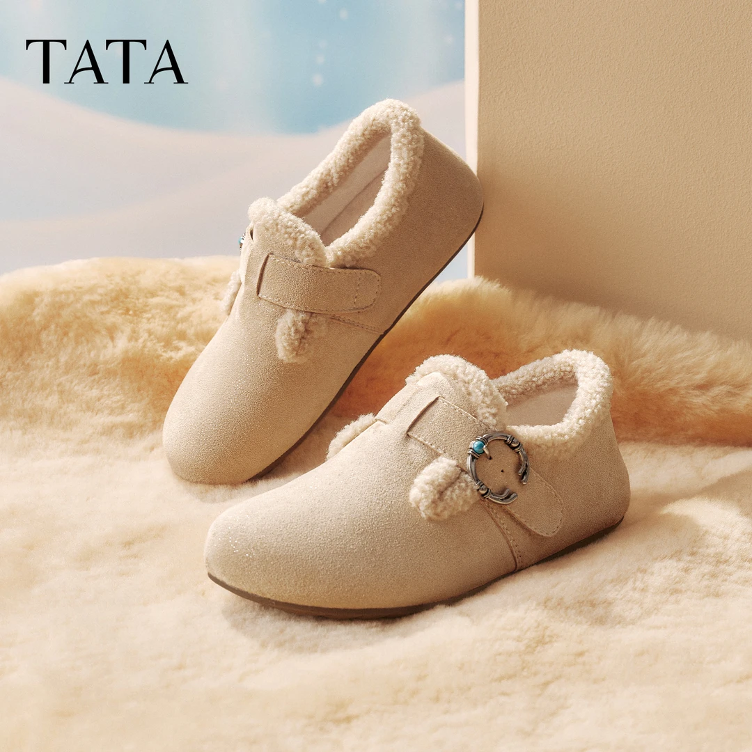 TATA/他她2025冬商场同款勃肯鞋女鞋外穿时尚休闲新款CF702DM5