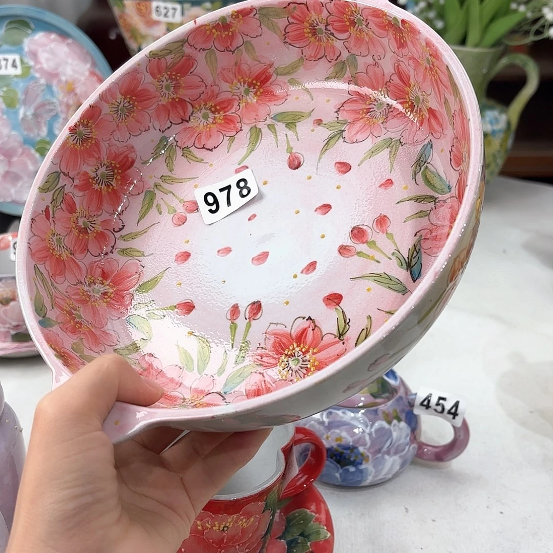 景德镇手绘高温釉下彩陶瓷茶具