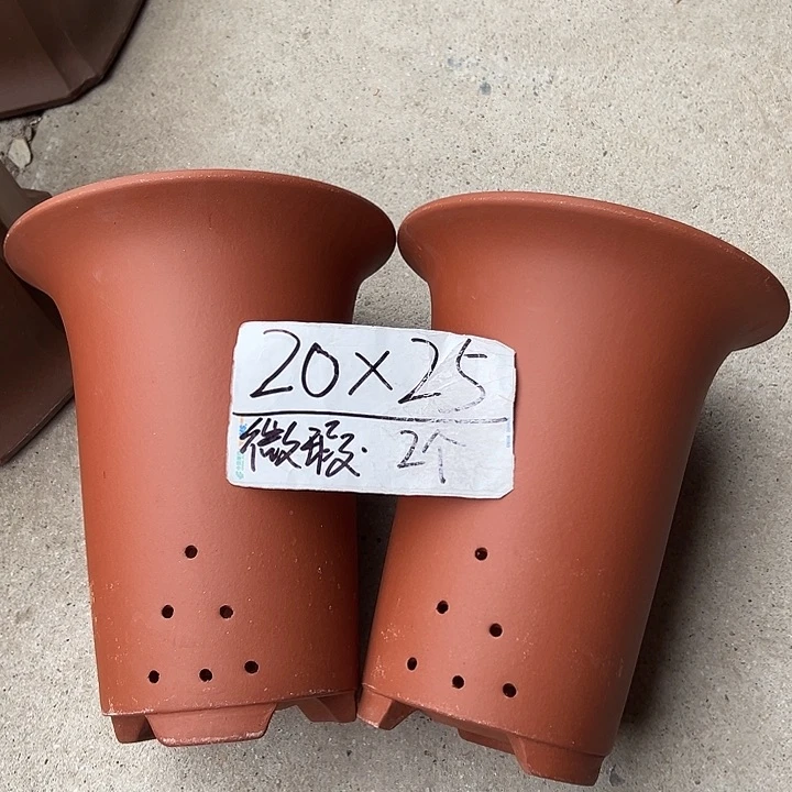 紫砂花盆宜兴紫砂花盆2只