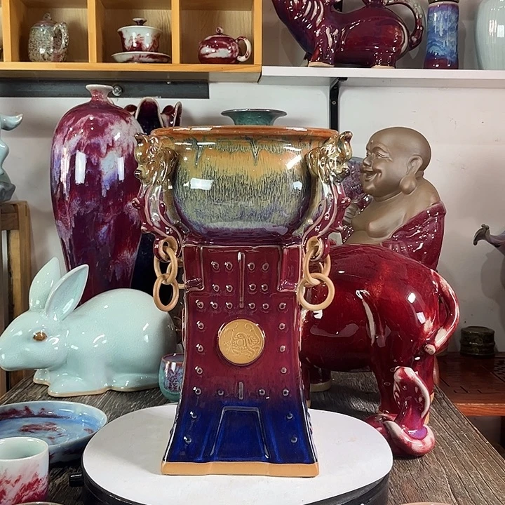 瓷片神垕镇钧瓷艺术聚宝盆