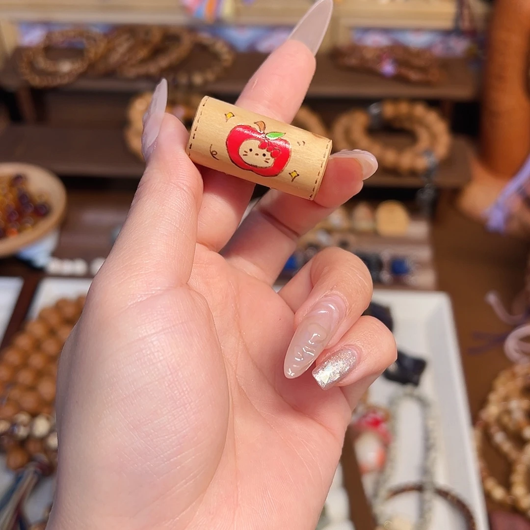 库克吊坠彩绘二饼+咖粉绳子