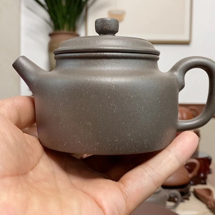 青***雨茶壶紫砂原矿天青泥