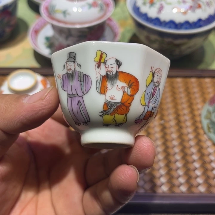 纯手绘精品盖碗杯