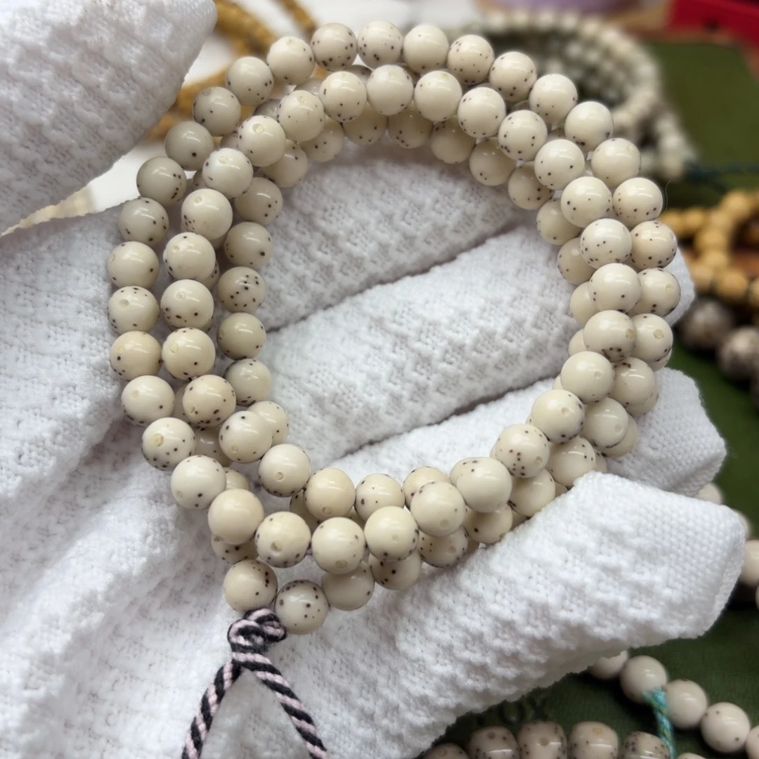 星月菩提吊坠6.5圆珠糖豆双金标