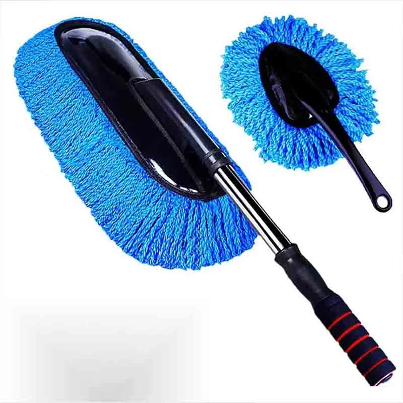 汽车擦车拖把除尘掸子车用扫灰刷子洗车刷子拖把洗车工具拖布伸缩