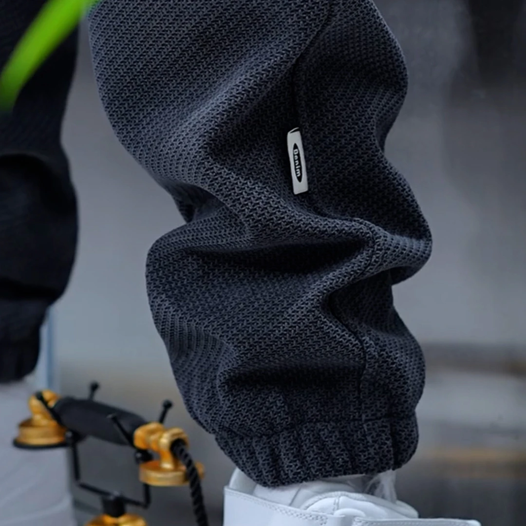 2025秋冬季新款灯芯绒时尚加绒休闲裤男士宽松小脚束脚休闲长裤子