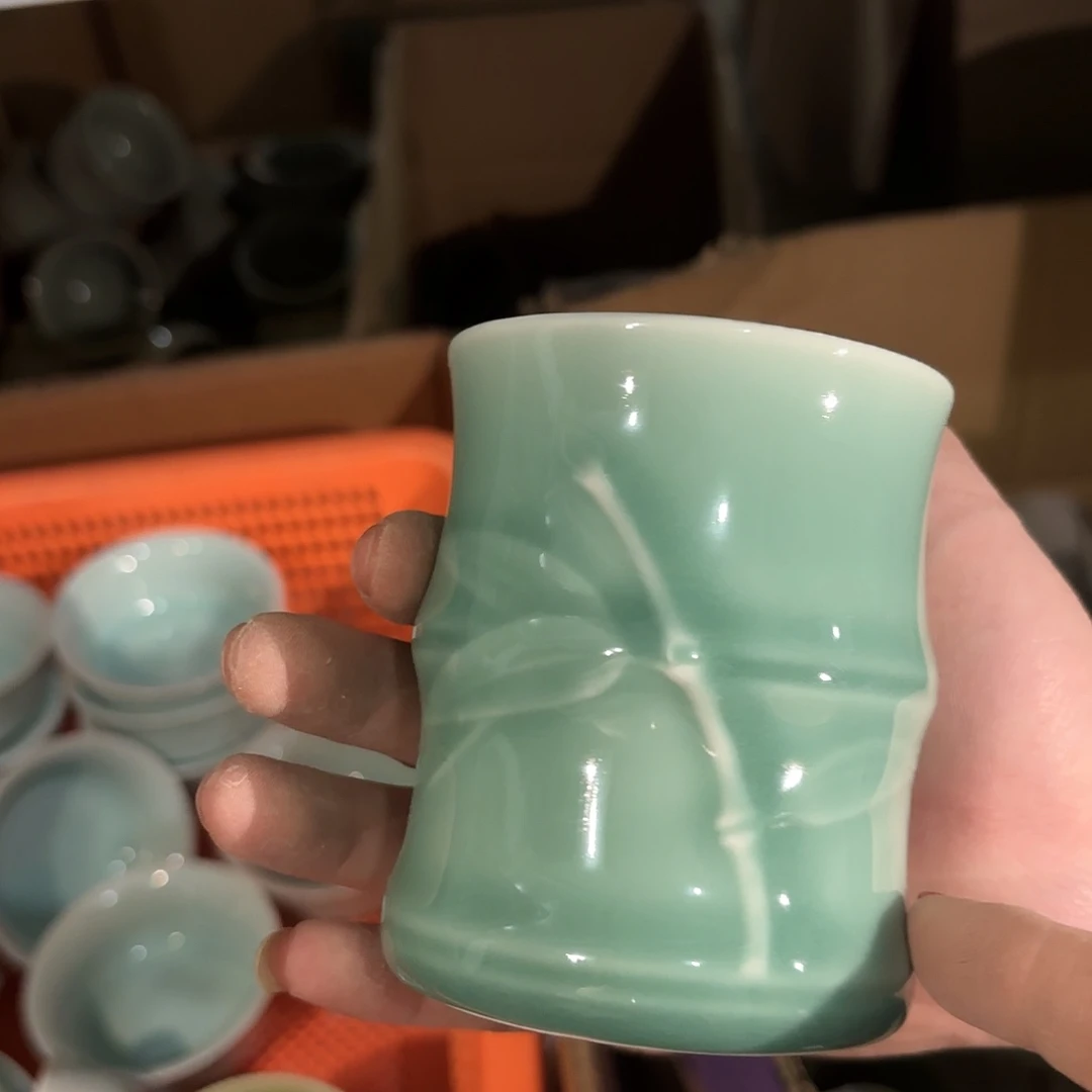 龙泉云间青瓷小米茶器