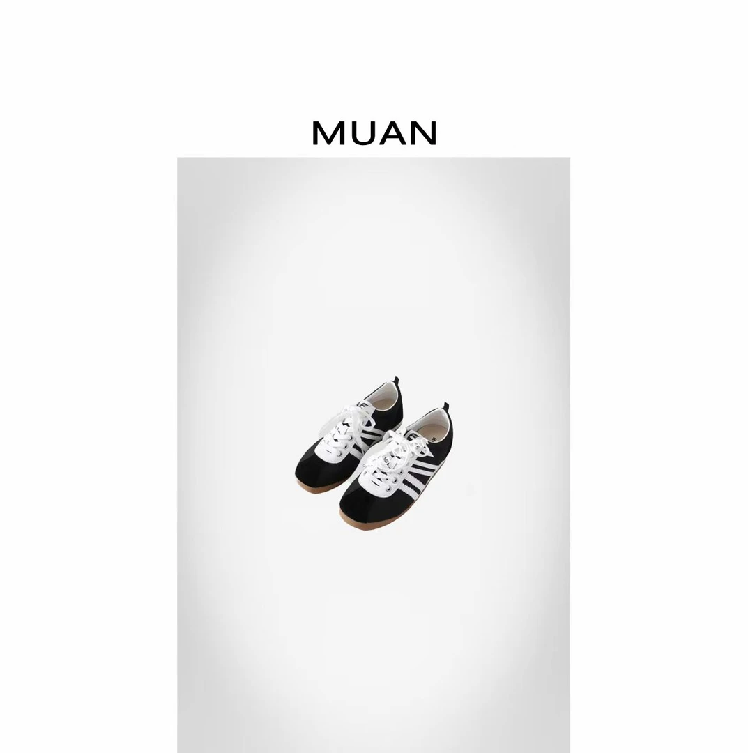 木岸MUAN：《经典阿甘德训鞋》定制高级百搭简约运动德训鞋LL10-3060
