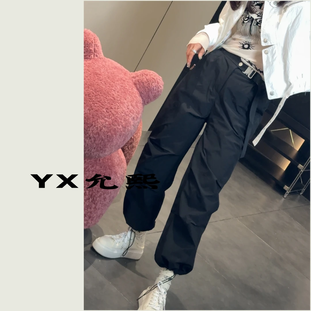 《允熙》实力宠粉 巨显瘦可抽绳裤脚飘带休闲百搭工装裤