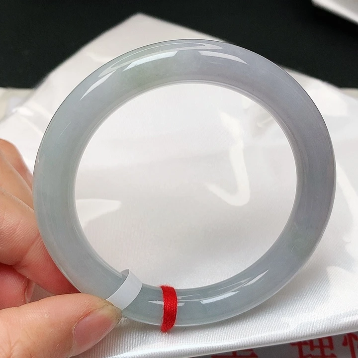 翡翠手镯未镶嵌缅甸天然55-56