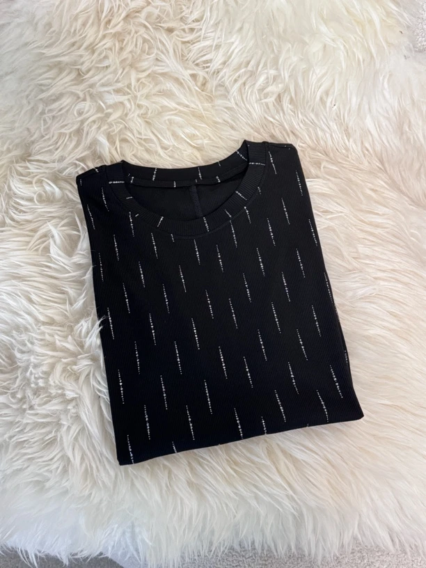 33252夏季新款短款银线设计感短袖T恤