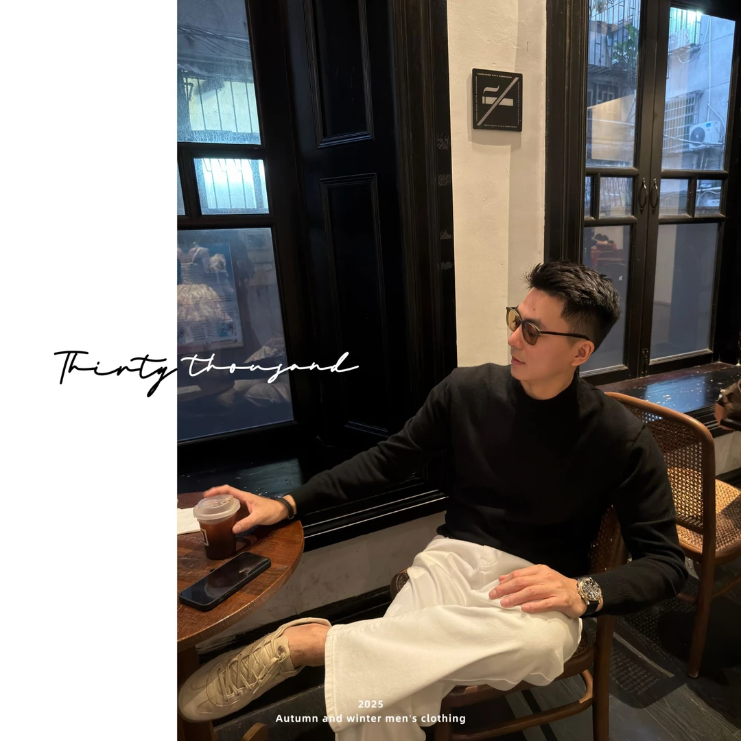 SWSTUDIO秋冬绵羊毛莱赛尔纯色基础打底亲肤保暖百搭针织长袖T恤