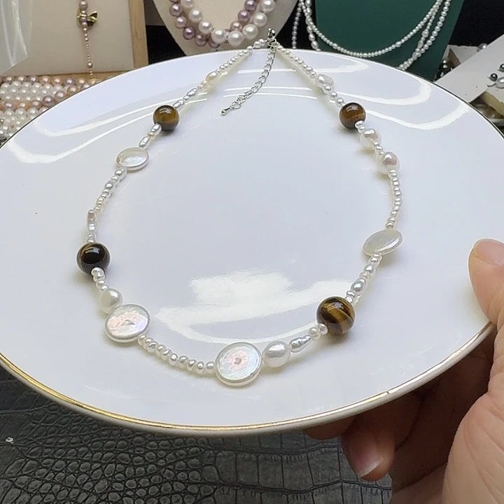 合金耳饰淡水珍珠