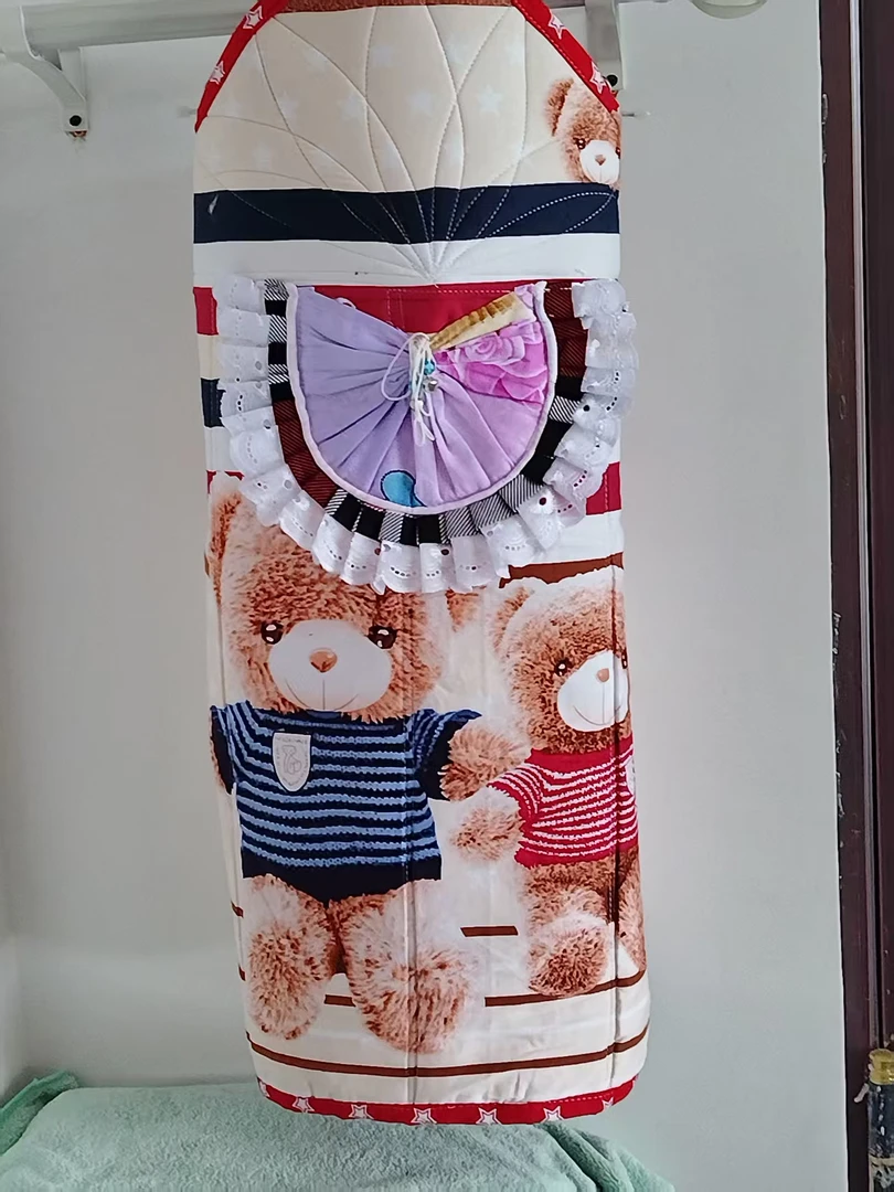 纯棉小熊铃铛背带