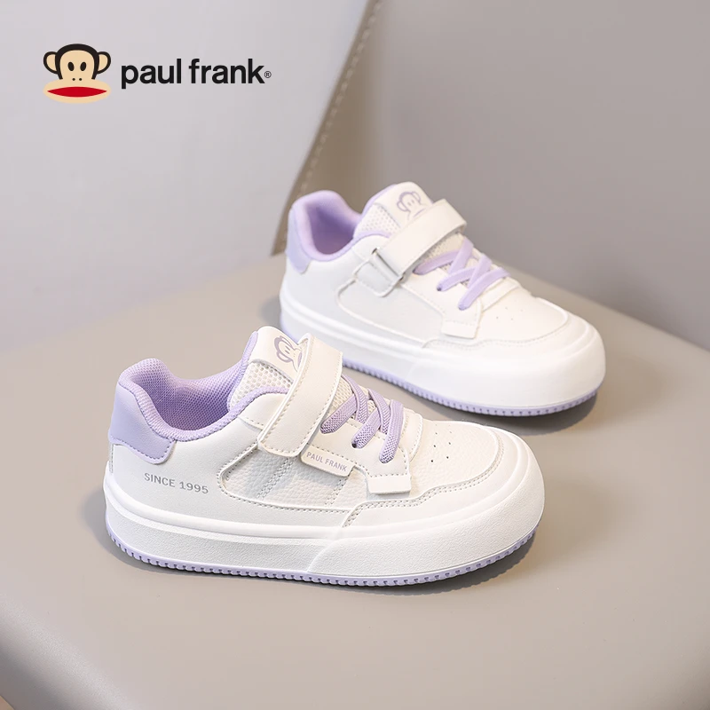 大嘴猴女童鞋儿童板鞋潮鞋2025春季新款女孩校园休闲百搭小白鞋