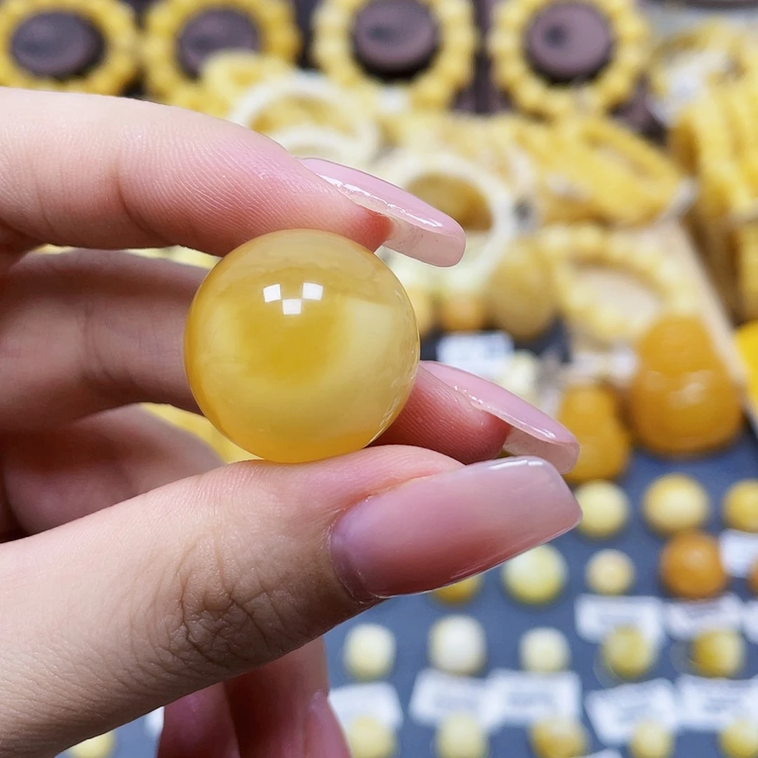 未镶嵌琥珀珠宝奇石从****?单珠尺寸21.5mm福利款