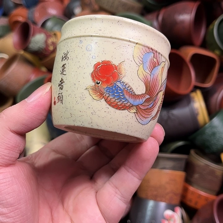 紫砂茶杯全手工紫砂主人杯