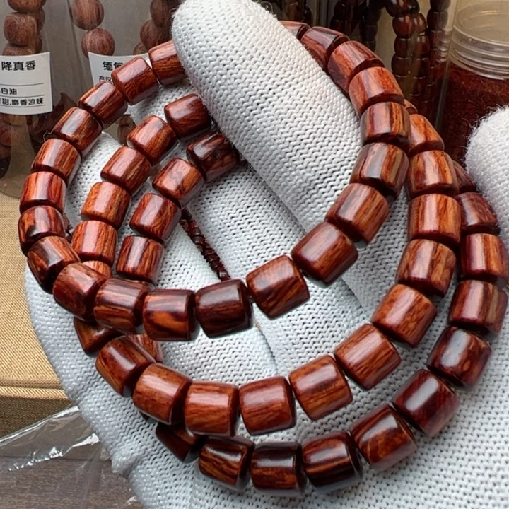 木木本海南红降花梨公桶珠