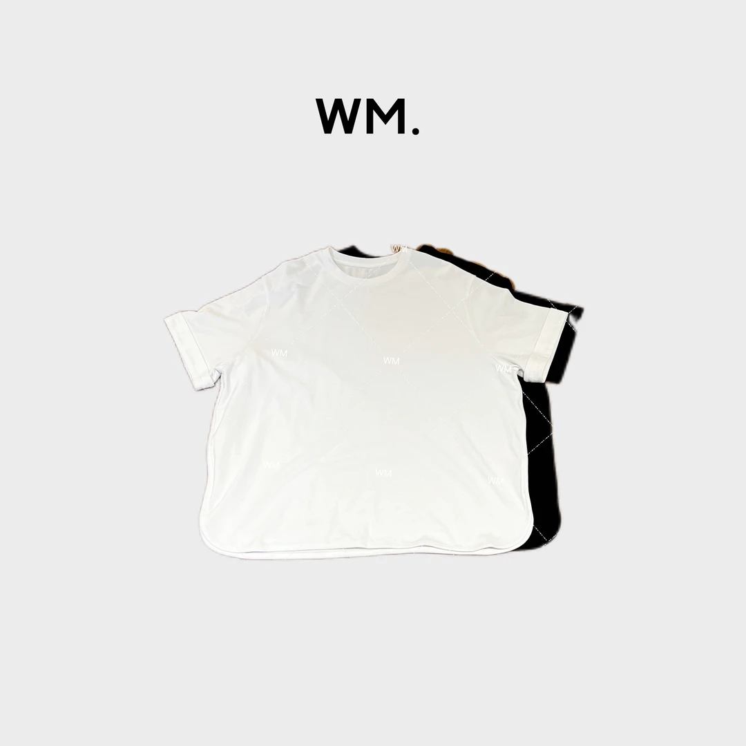 WMeng.*弧形黑白*小众极简百搭显瘦腔调宽松TJS-T-25080202