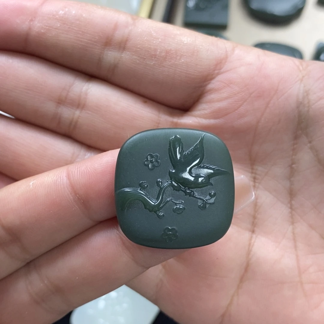 【闪购商品】和田玉吊坠未镶嵌叶*