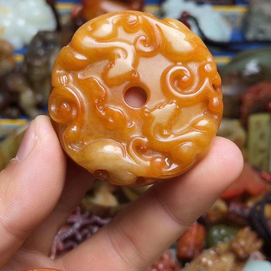 和田玉未镶嵌挂件