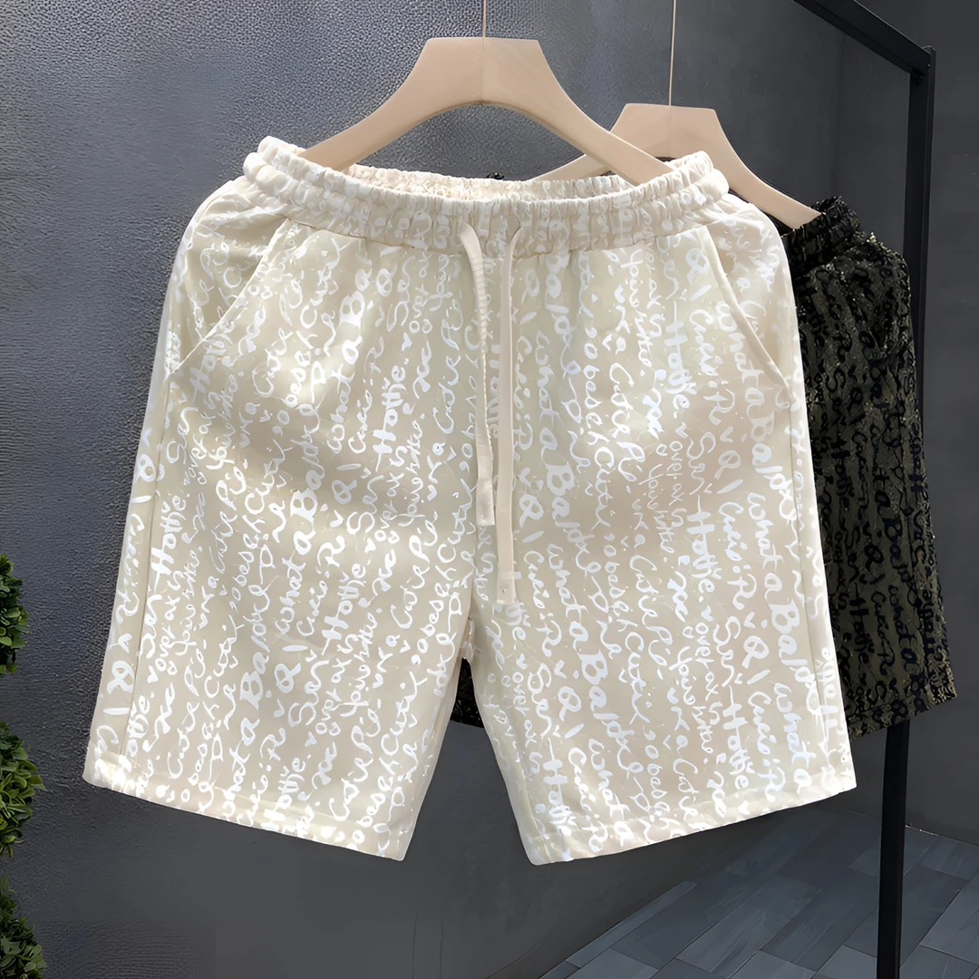 郎的流行高端休闲短裤男夏天外穿薄款五分裤子2025夏季新款沙滩裤