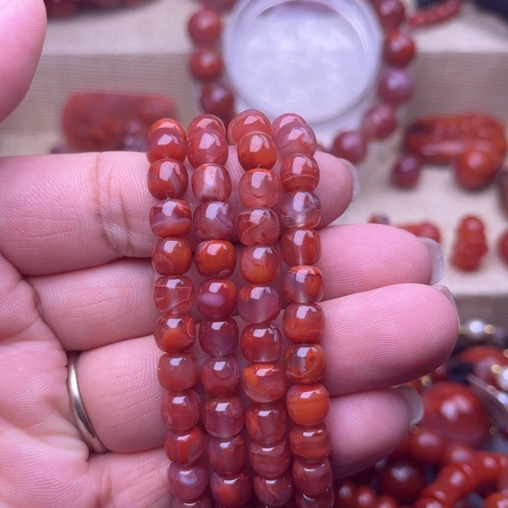 颈饰未镶嵌南红玛瑙火焰108