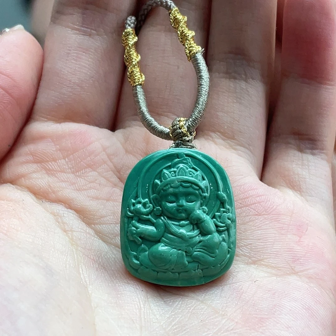 绿松石未镶嵌颈饰