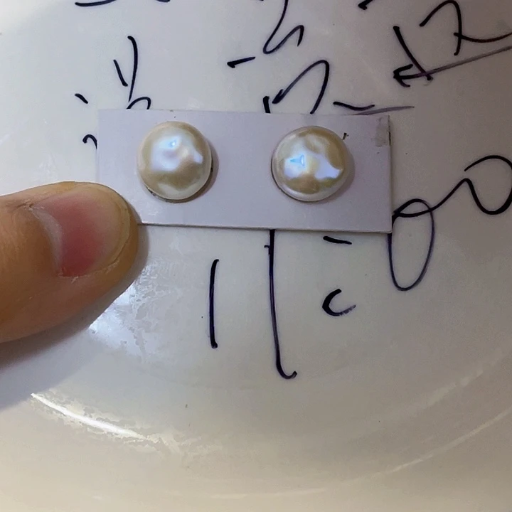 银S925镶嵌耳饰淡水珍珠