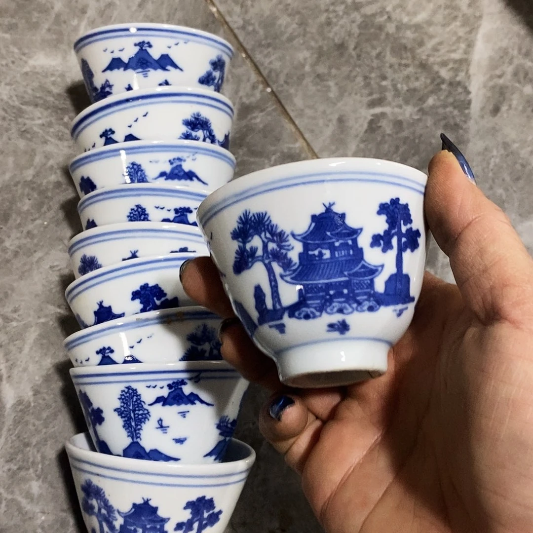 摆件陶景德镇陶瓷现代10个失圆