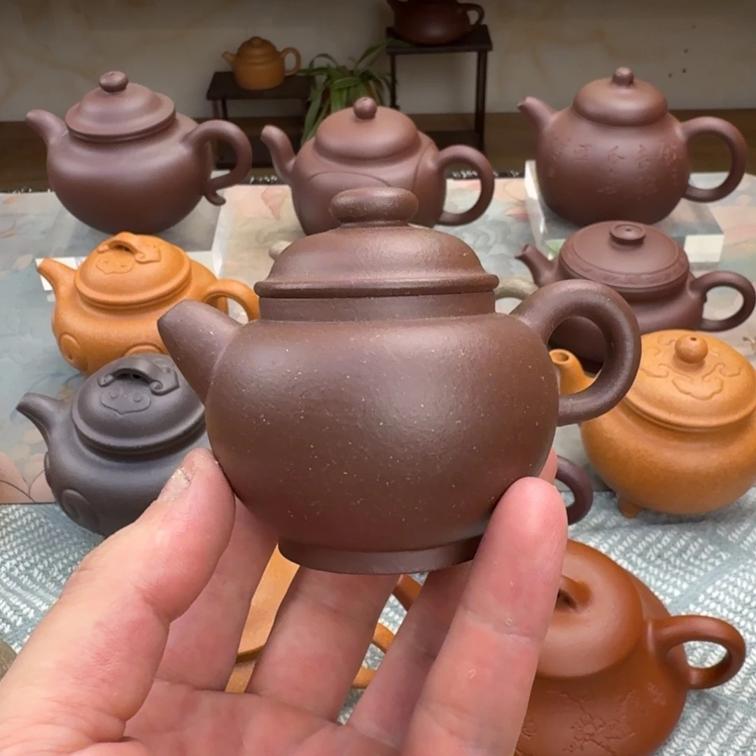 茶壶紫砂微瑕 巨轮珠 100cc