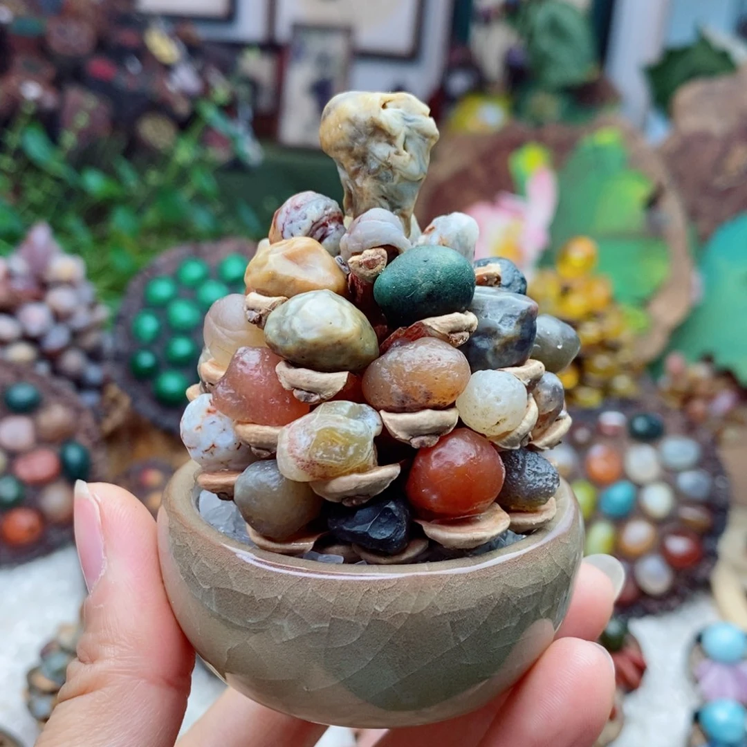 木石院子的莲蓬摆件 8