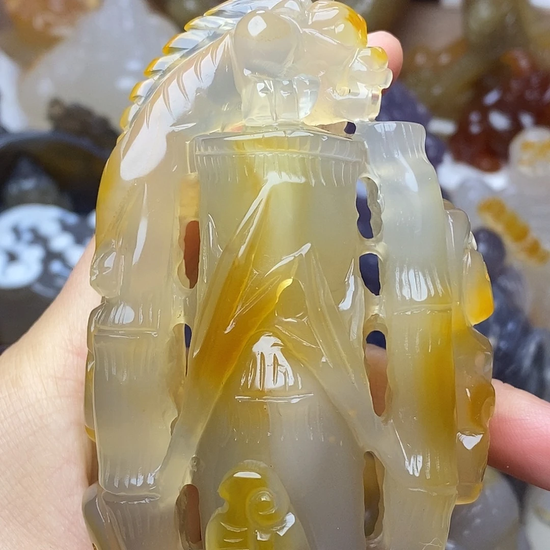 玛瑙/玉髓未镶嵌把件