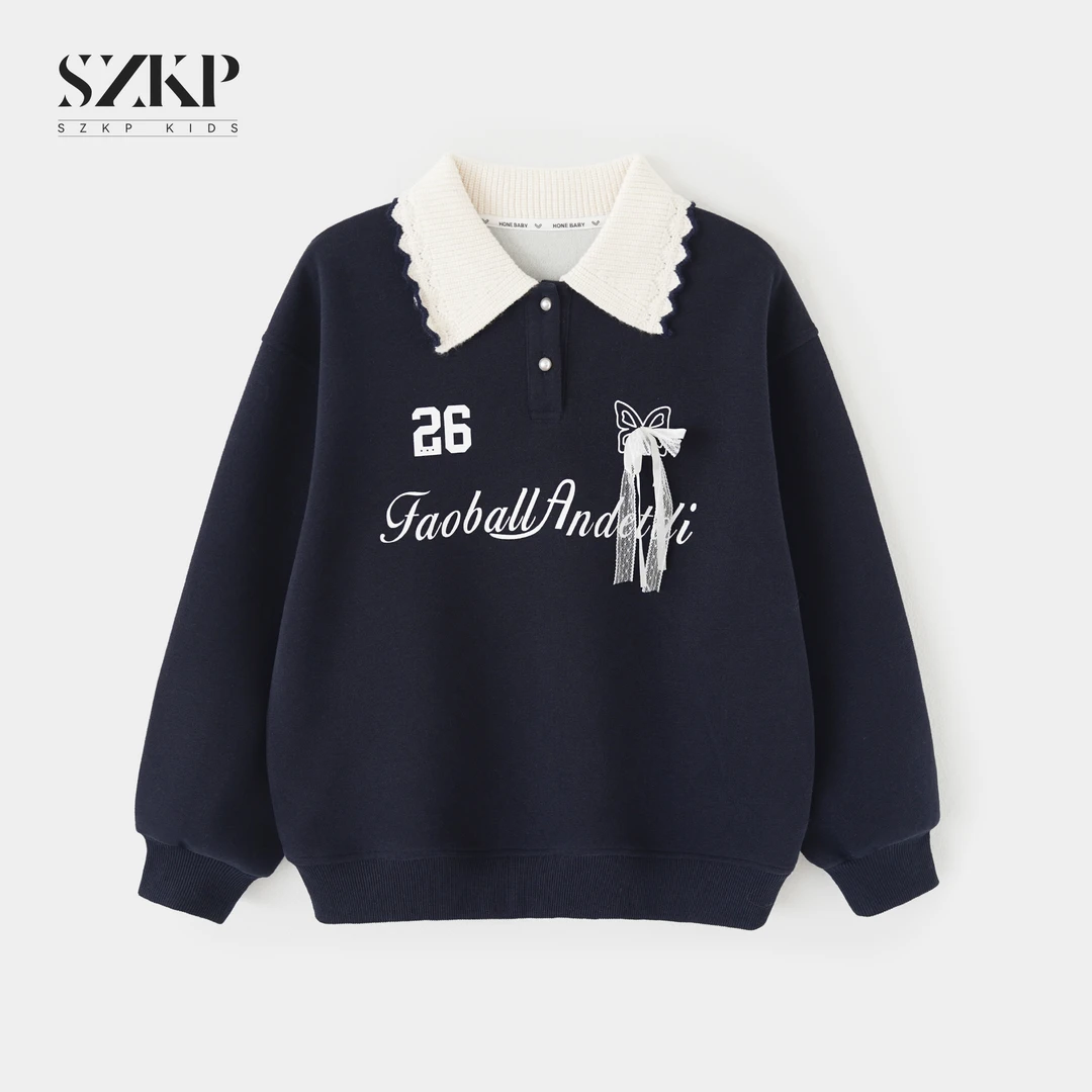 SZKP秋季新款女童装洋气上衣中大童休闲时尚儿童卫衣BGYQ552984