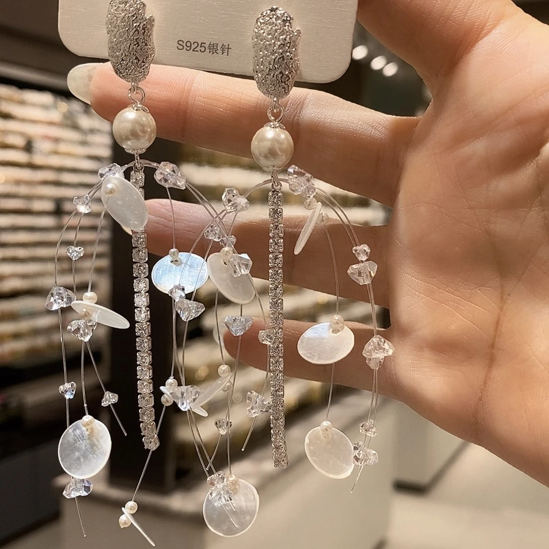 铜合金925银贝珠（仿珍珠）贝壳坠