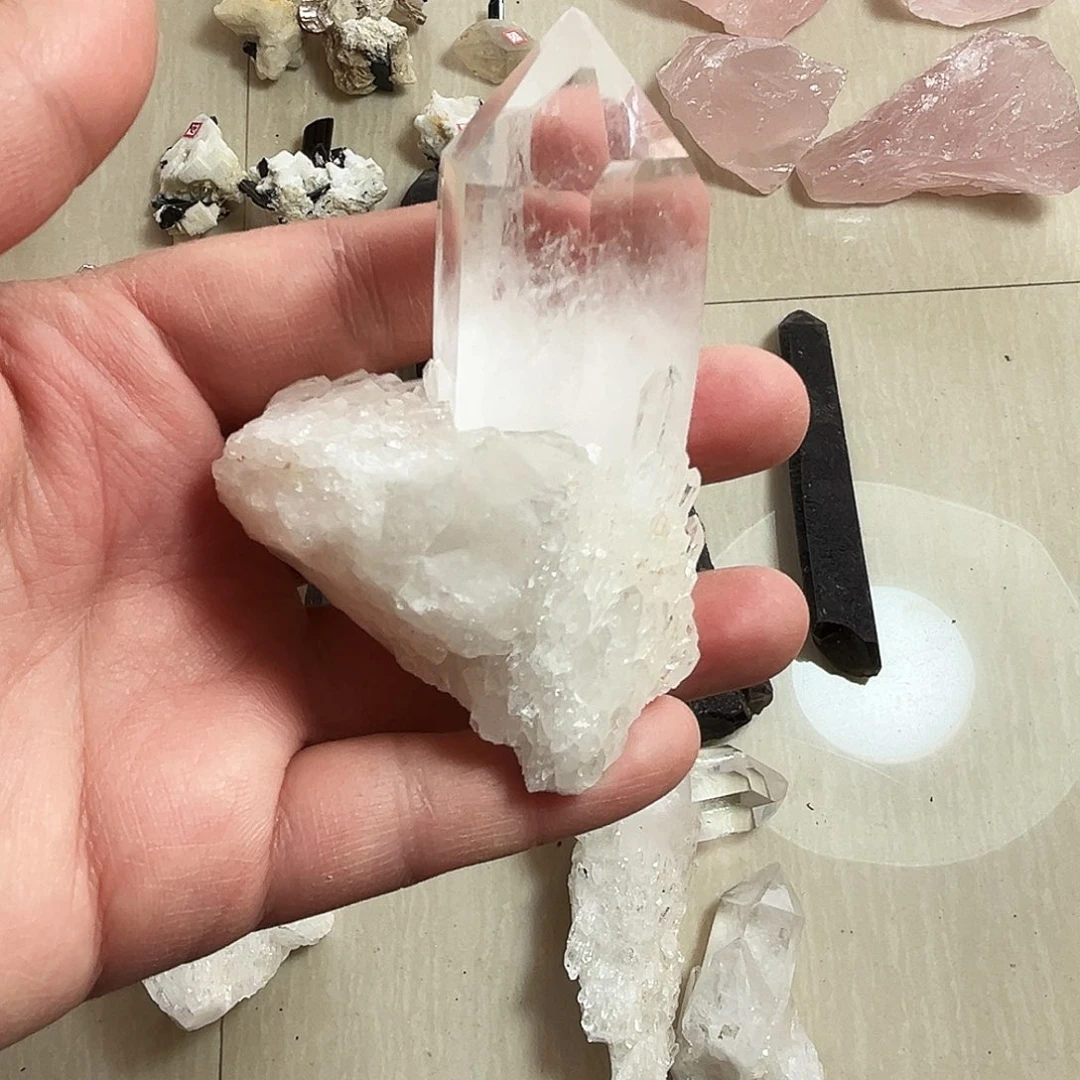 未镶嵌珠宝半成品紫晶马岛白菠萝