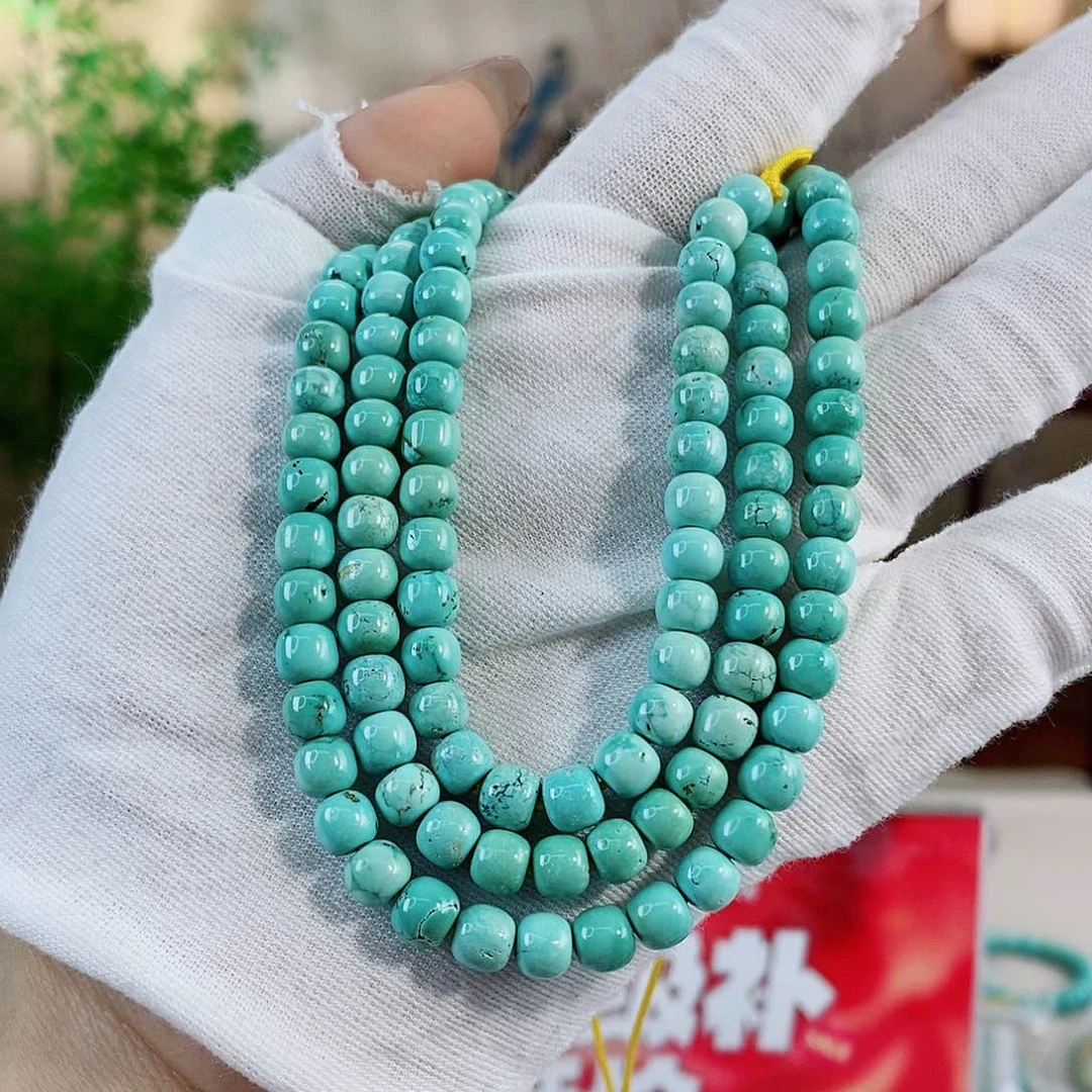 未镶嵌绿松石珠宝奇石6m m