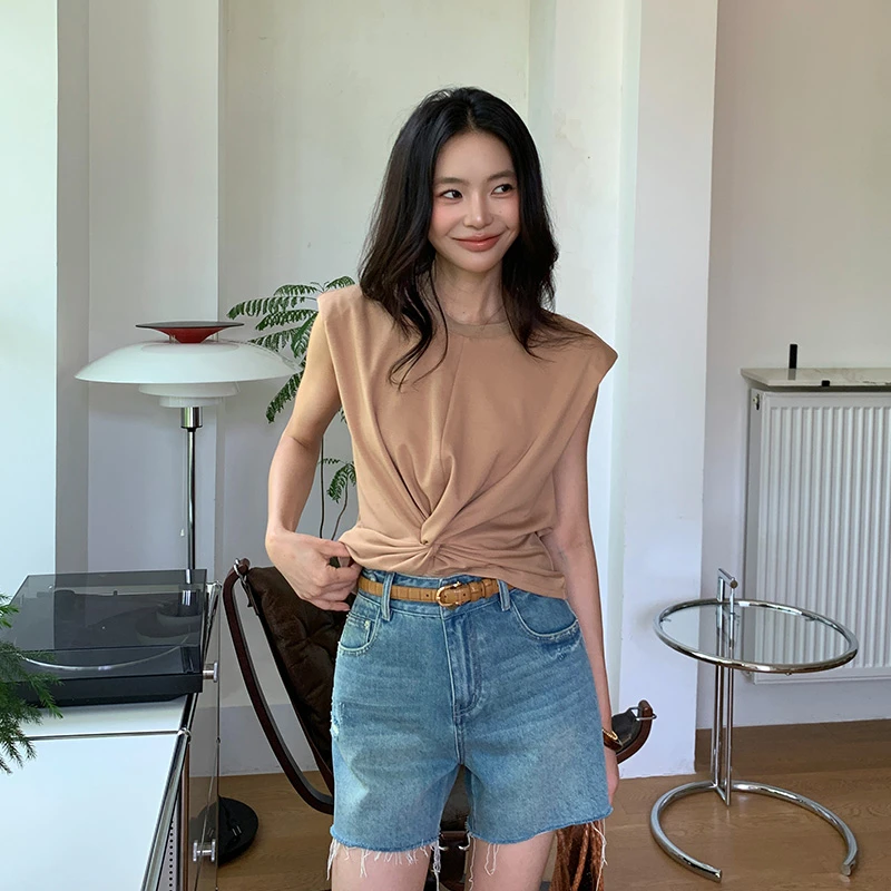 【ALONE SAVOR】法博挚爱，优质棉重工复杂水洗牛仔A字短裤U045