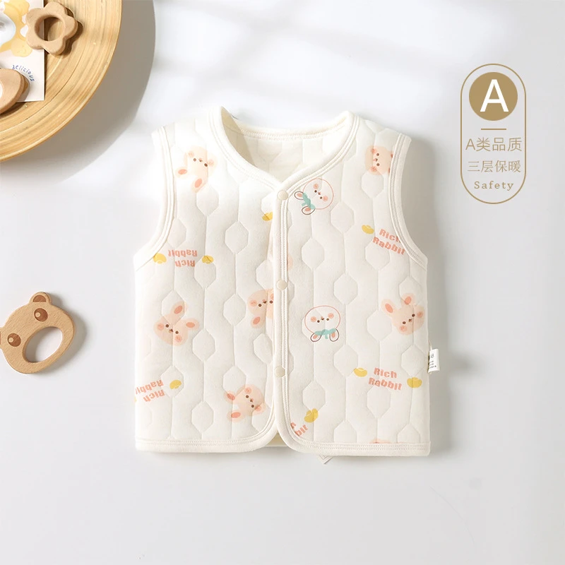 【高品质】巴拉拉婴童保暖马夹秋冬季内穿男女童坎肩宝宝夹棉背心三