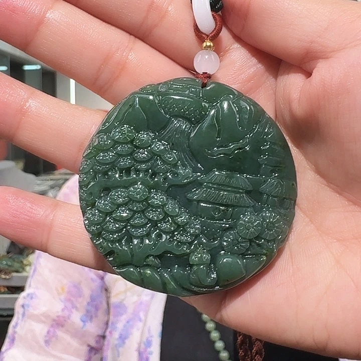 和田玉未镶嵌颈饰