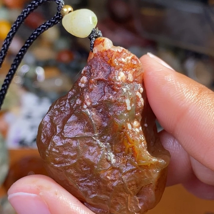 玛瑙/玉髓珠宝半成品未镶嵌红*