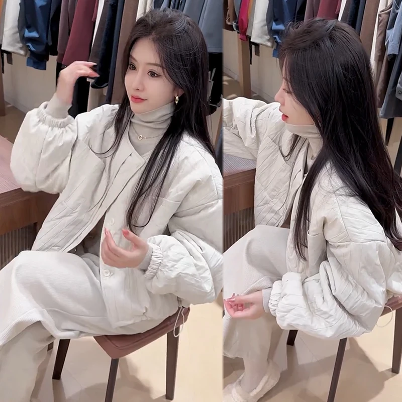 2025秋季新款时尚显瘦气质网红高档套装女高级百搭宽松大码两件套