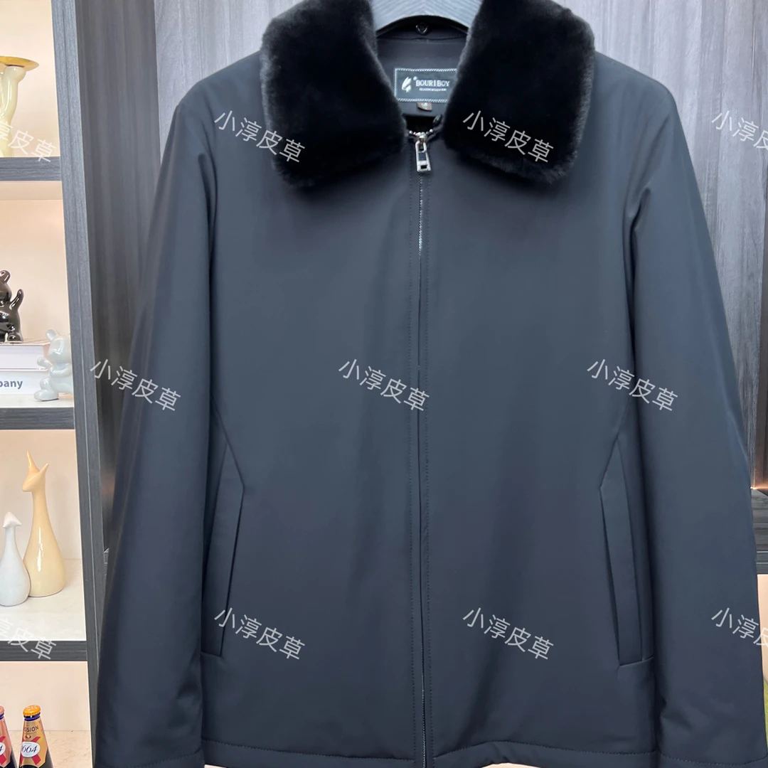 【小淳皮草】貂绒水貂毛可选 行政夹克高端商务派克服