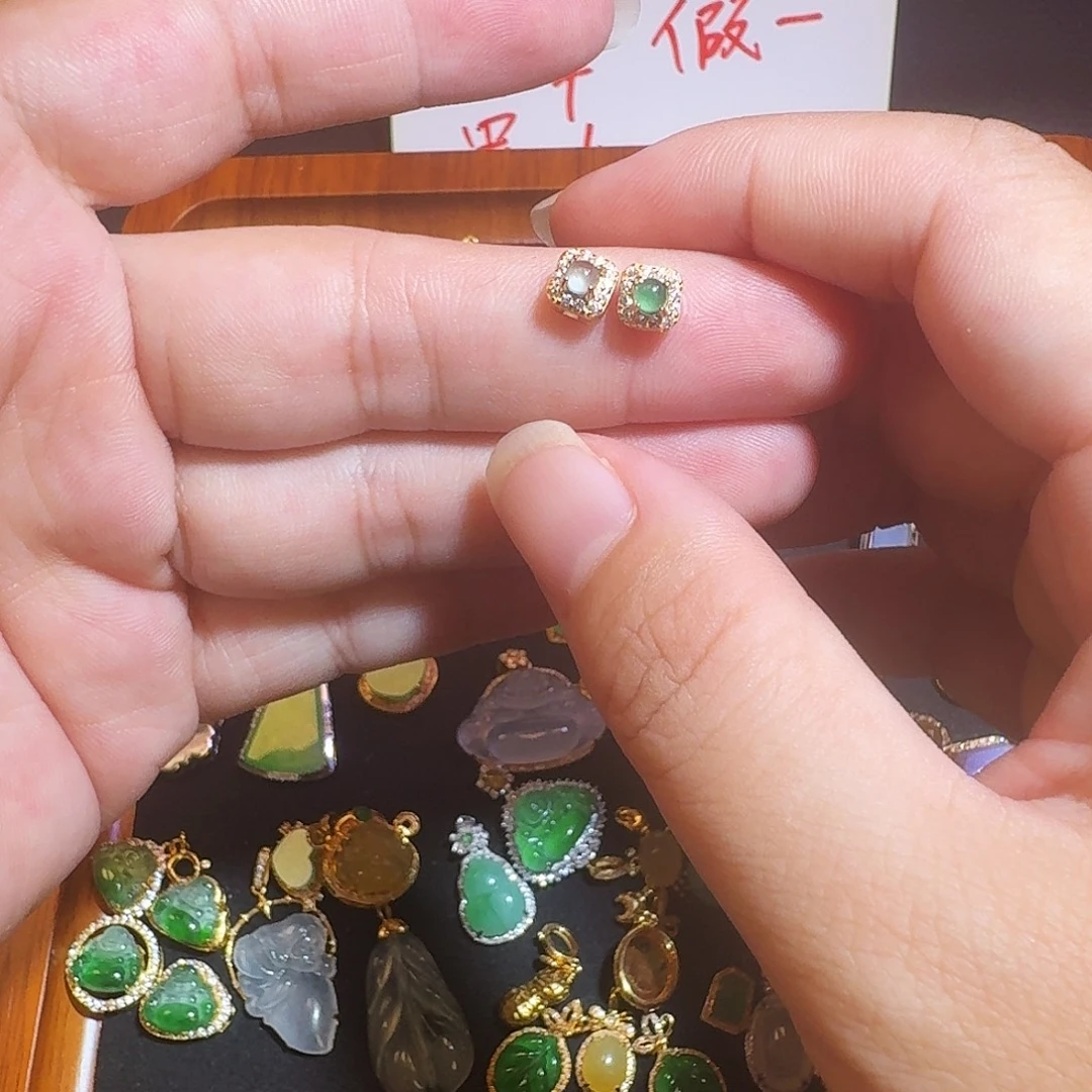 翡翠银S925镶嵌颈饰